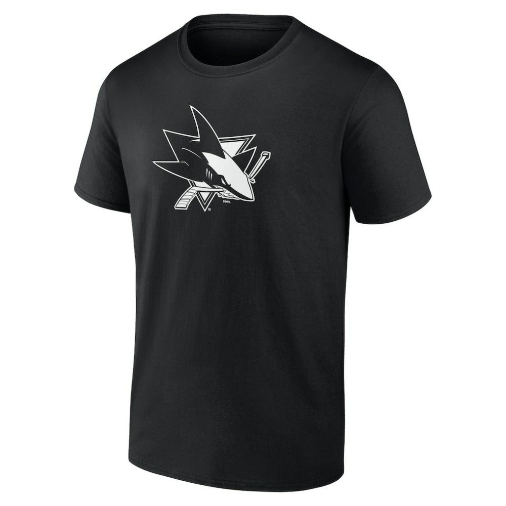 San Jose Sharks Personalized Name & Number Monochrome T-Shirt