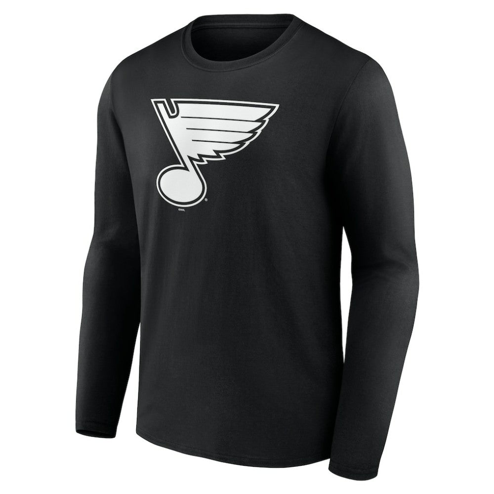 St. Louis Blues Personalized Name & Number Monochrome Long Sleeve T-Shirt