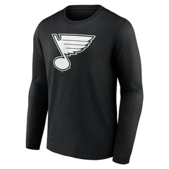 St. Louis Blues Personalized Name & Number Monochrome Long Sleeve T-Shirt