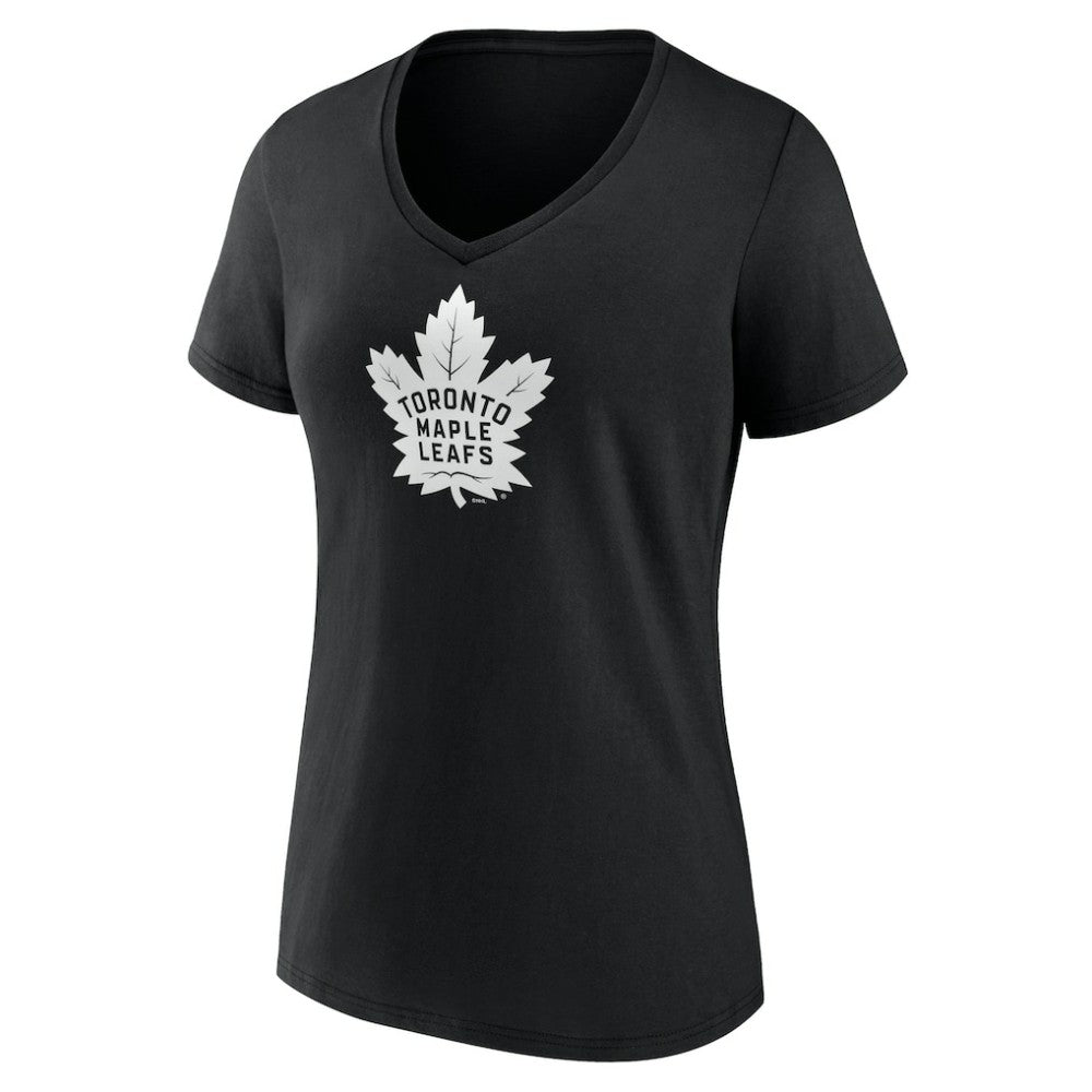 Toronto Maple Leafs Women's Personalized Name & Number Monochrome V-Neck T-Shirt
