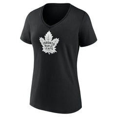Toronto Maple Leafs Women's Personalized Name & Number Monochrome V-Neck T-Shirt