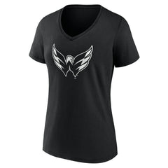 Washington Capitals Women's Personalized Name & Number Monochrome V-Neck T-Shirt
