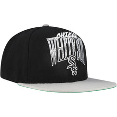 Chicago White Sox Rise Up Snapback Hat - Black | Mitchell & Ness