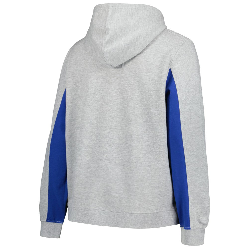 Los Angeles Dodgers Profile Women's Plus Size Pullover Jersey Hoodie - Heather Gray