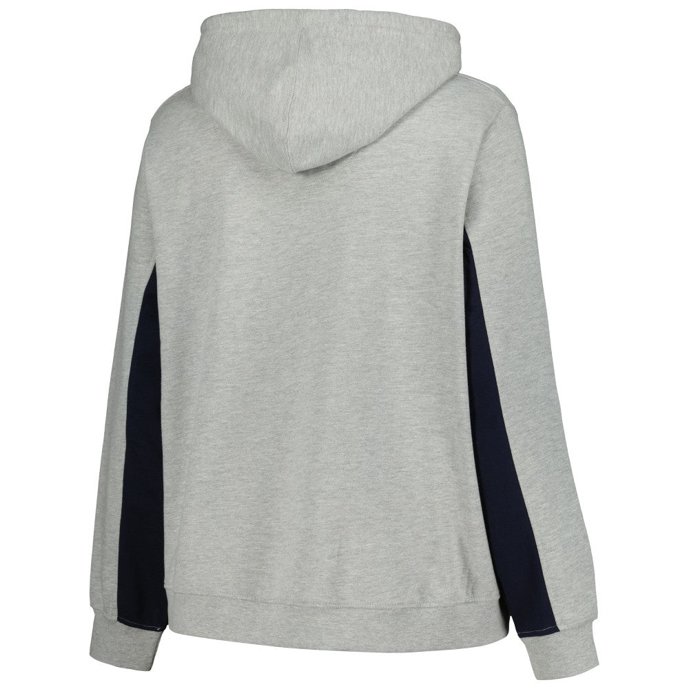 Milwaukee Brewers Profile Women's Plus Size Pullover Jersey Hoodie - Heather Gray