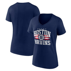 Boston Bruins Women's Americana Team V-Neck T-Shirt