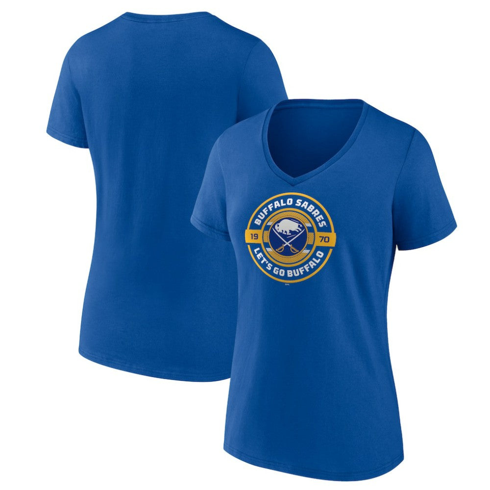 Buffalo Sabres Women's Native V-Neck T-Shirt