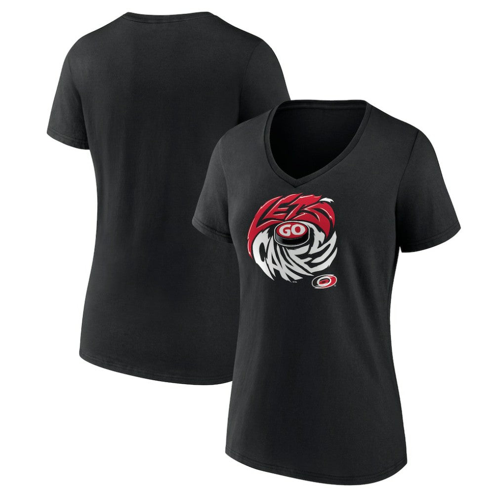 Carolina Hurricanes Women's Native V-Neck T-Shirt