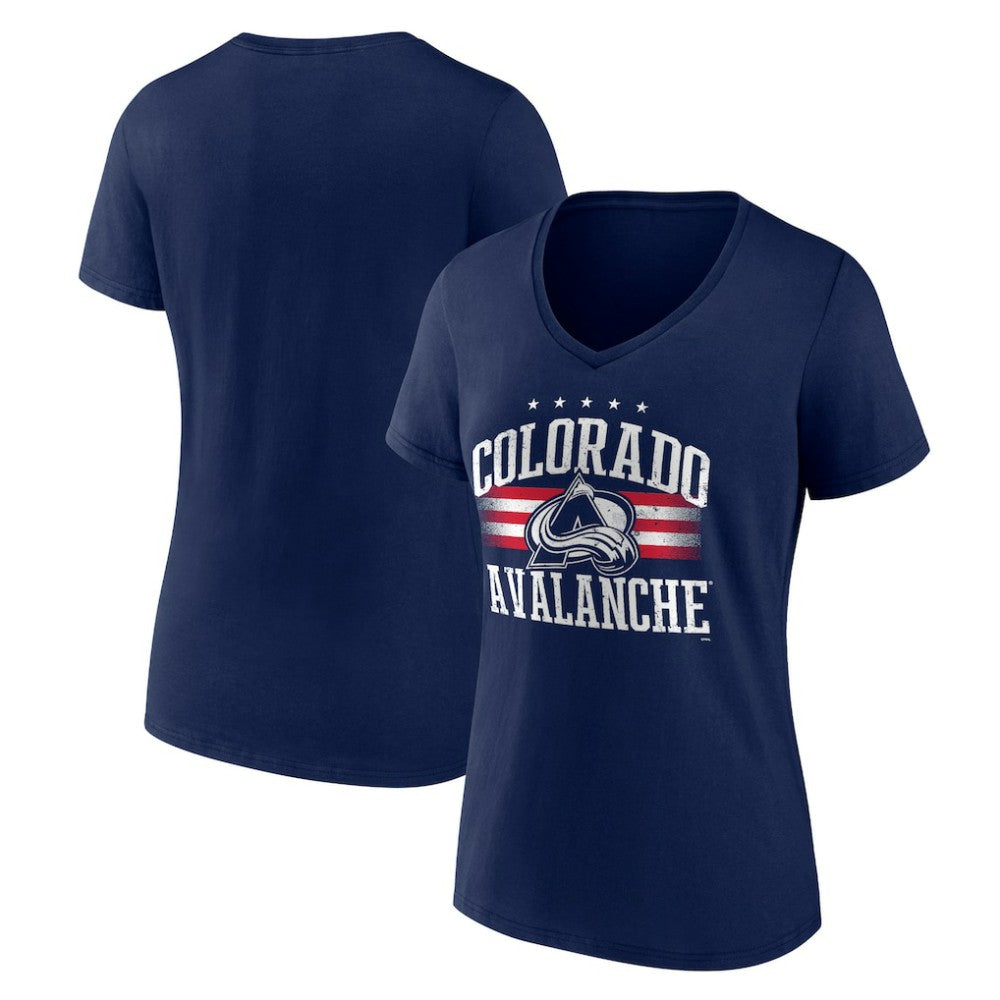 Colorado Avalanche Women's Americana Team V-Neck T-Shirt