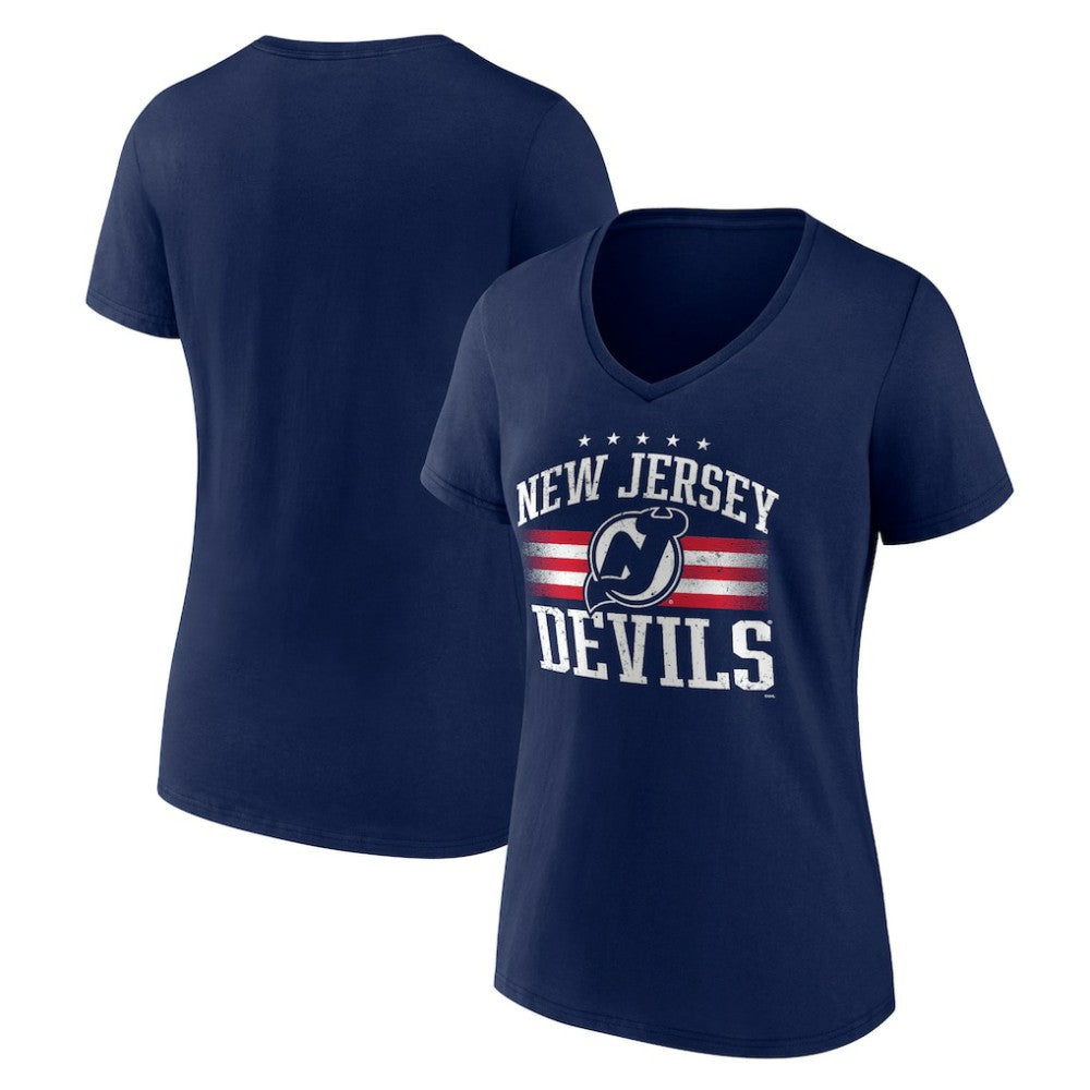 New Jersey Devils Women's Americana Team V-Neck T-Shirt