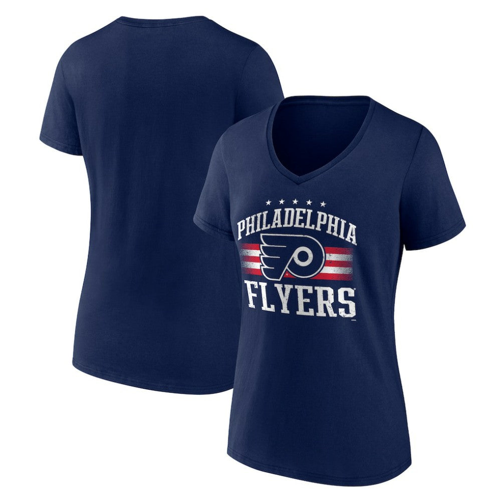 Philadelphia Flyers Women's Americana Team V-Neck T-Shirt