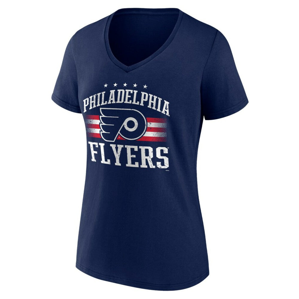 Philadelphia Flyers Women's Americana Team V-Neck T-Shirt