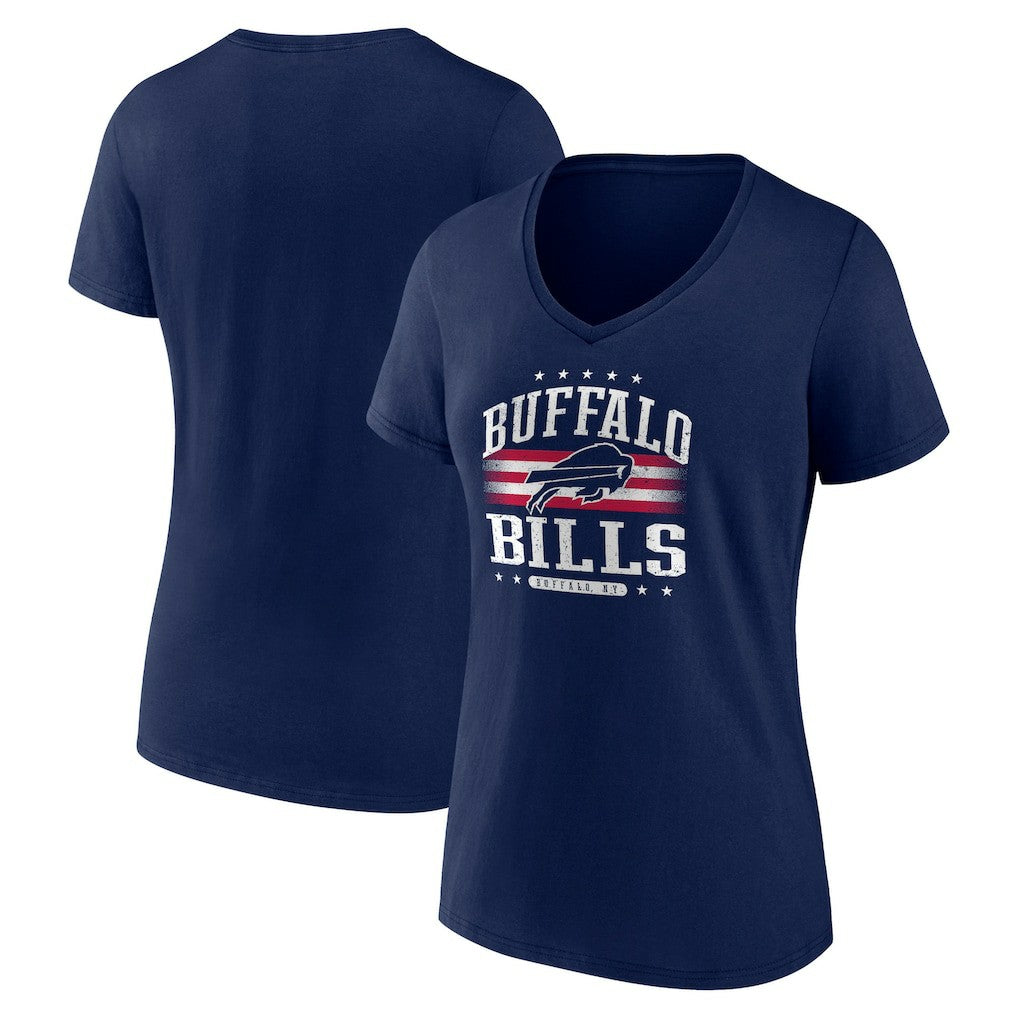 NFL Buffalo Bills Women's Americana Team V-Neck T-Shirt