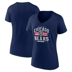 NFL Chicago Bears Women's Americana Team V-Neck T-Shirt