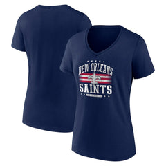 NFL New Orleans Saints Women's Americana Team V-Neck T-Shirt