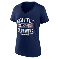 NFL Seattle Seahawks Women's Americana Team V-Neck T-Shirt