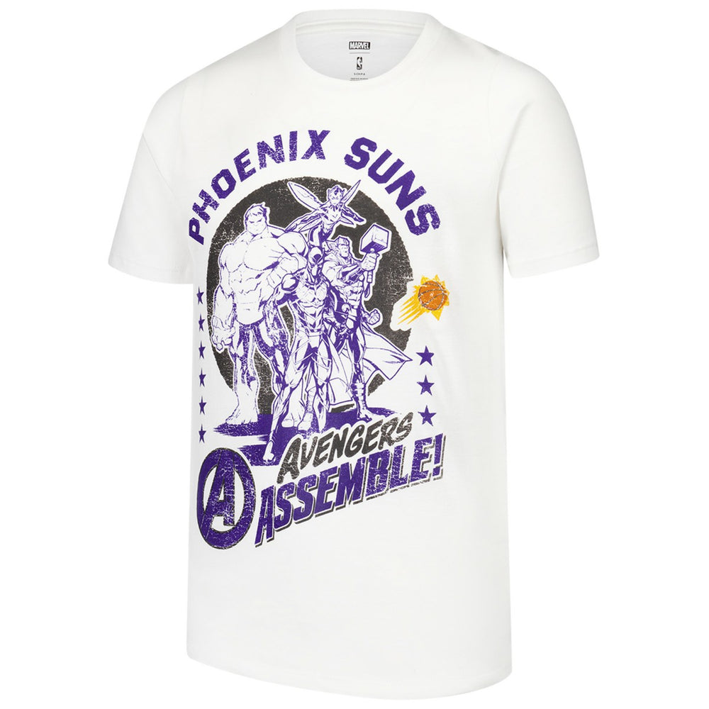 Phoenix Suns Youth NBA x Marvel Avengers Squad T-Shirt - White outlet