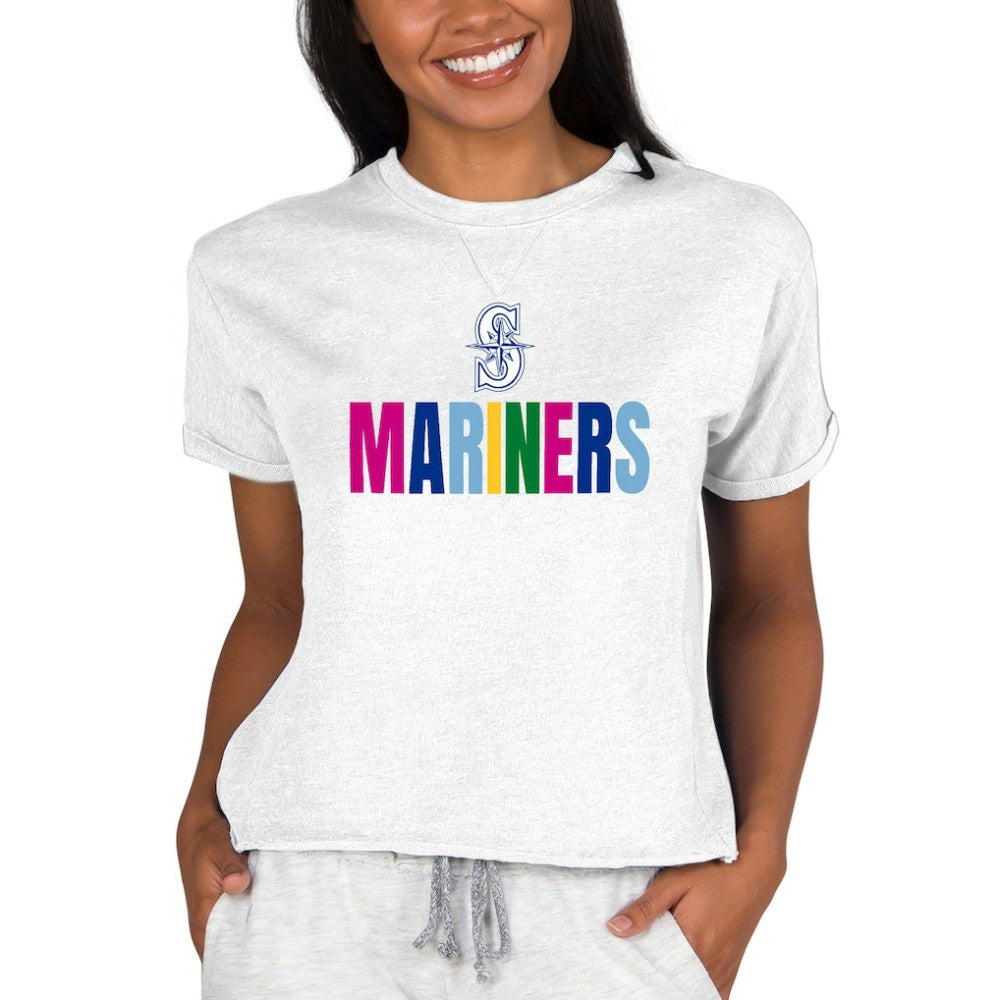 Seattle Mariners Concepts Sport Women's Mainstream Terry Sweatshirt - Oatmeal
