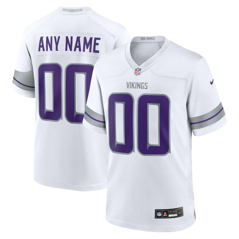 NFL Minnesota Vikings Alternate Custom Game Jersey
