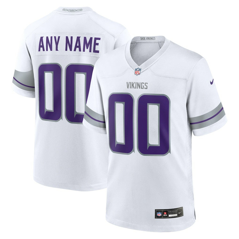 NFL Minnesota Vikings Alternate Custom Game Jersey