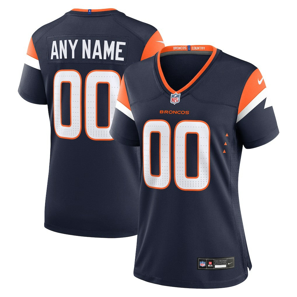 NFL Denver Broncos Women's Alternate Mile High Collection Custom Game Jersey