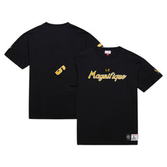 Mario Lemieux Pittsburgh Penguins Mitchell & Ness Premium Nickname Vintage Logo T-Shirt
