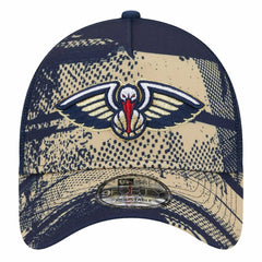 New Orleans Pelicans Tip Off A-Frame Trucker 9FORTY Adjustable Hat - Navy/Gold | New Era discount