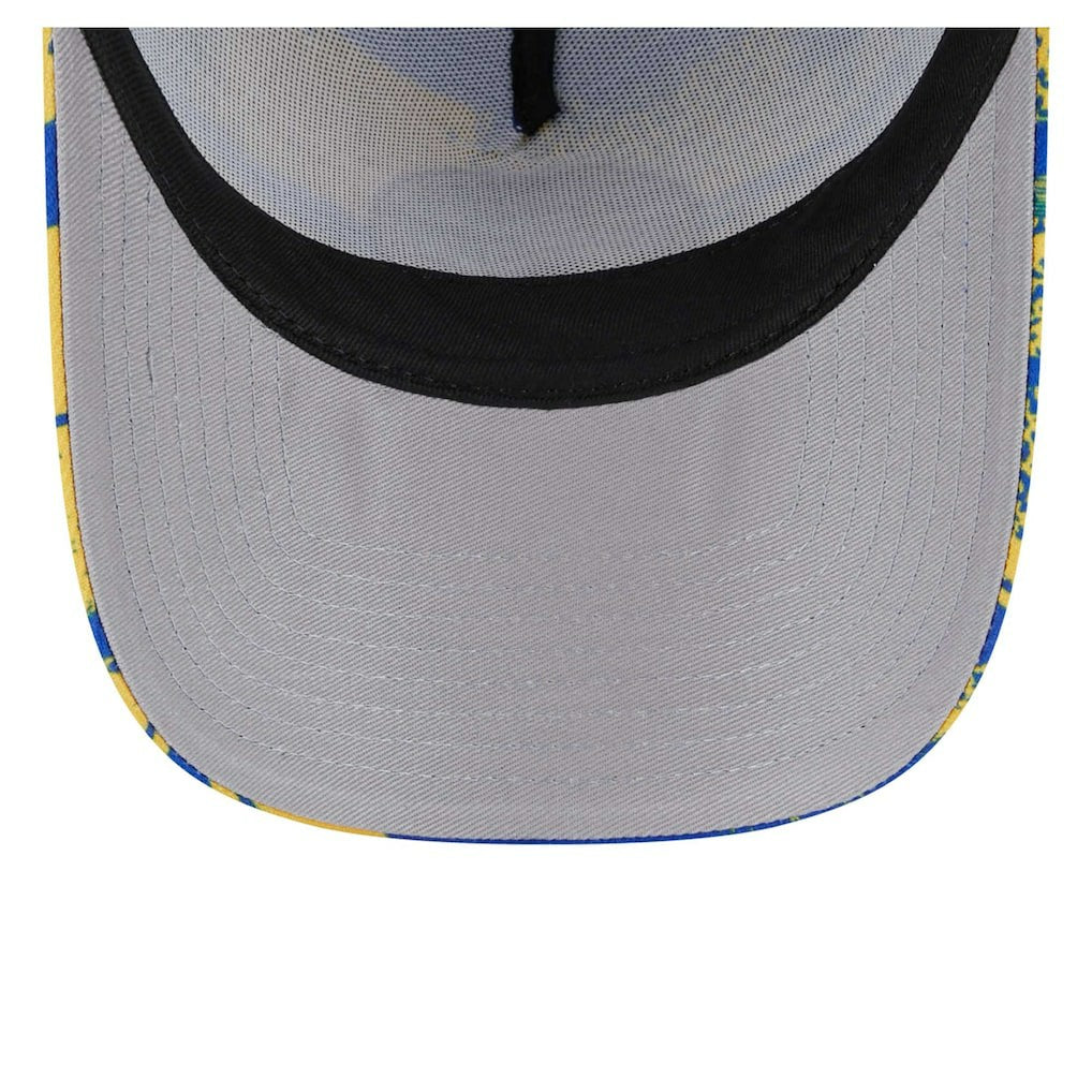 Golden State Warriors Tip Off A-Frame Trucker 9FORTY Adjustable Hat sale - Royal/Gold | New Era cheap