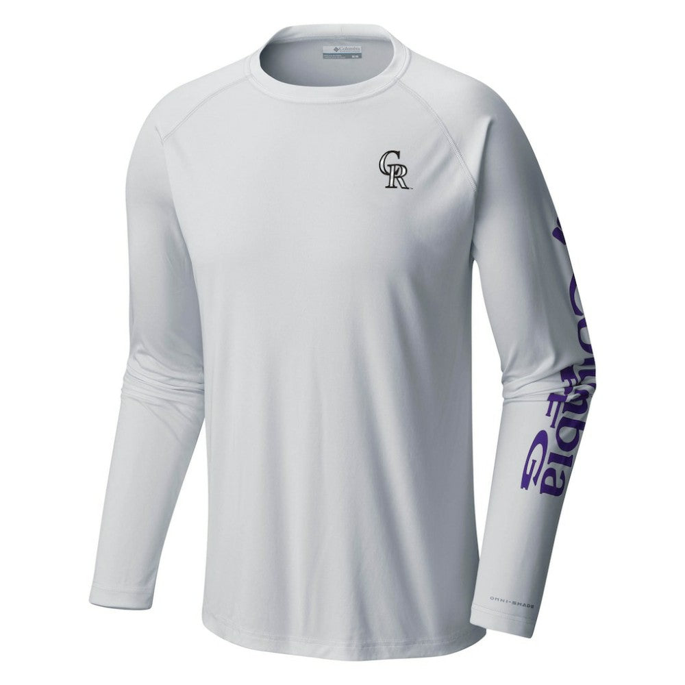 Colorado Rockies Terminal Tackle Long Sleeve T-Shirt - White | Columbia