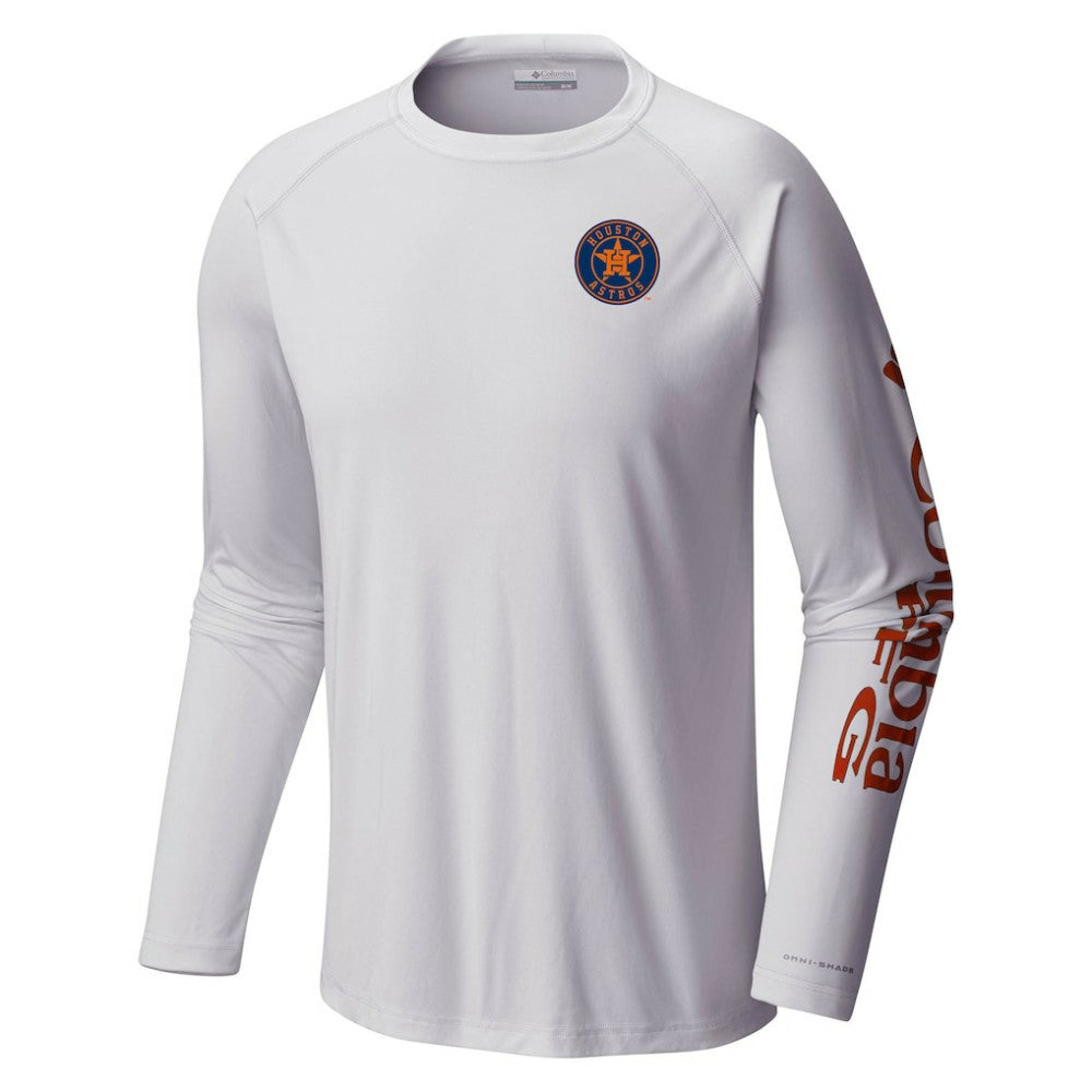 Houston Astros Terminal Tackle Long Sleeve T-Shirt - White | Columbia