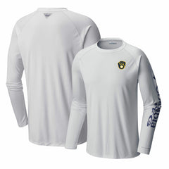 Milwaukee Brewers Terminal Tackle Long Sleeve T-Shirt - White | Columbia