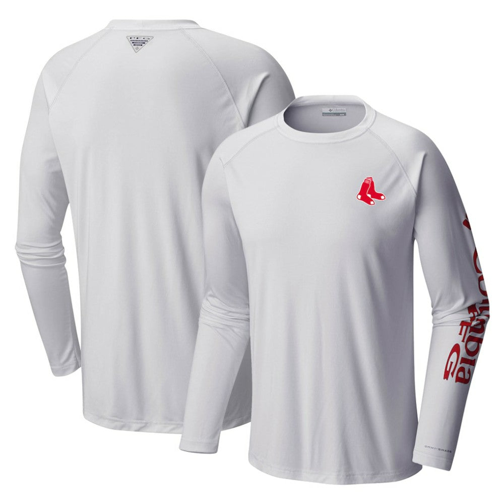 Boston Red Sox Terminal Tackle Long Sleeve T-Shirt - White | Columbia