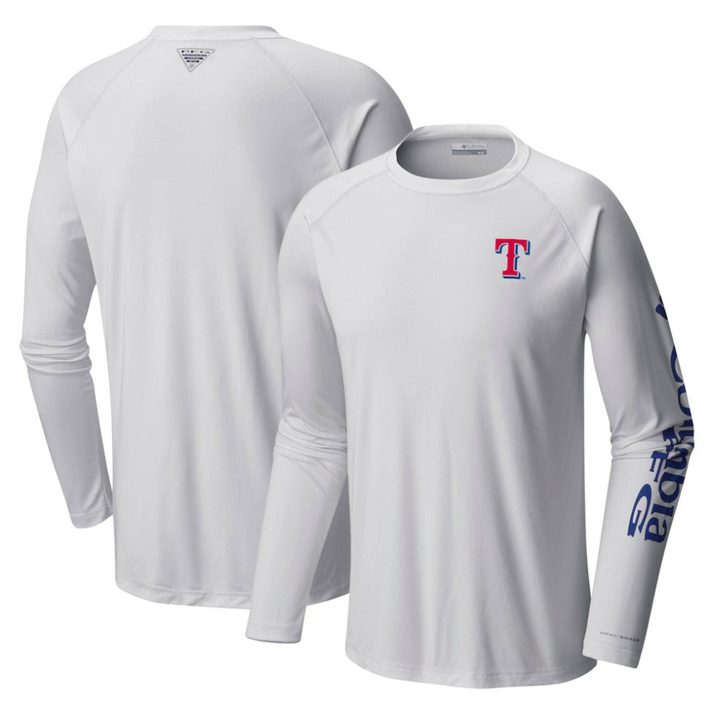Texas Rangers Terminal Tackle Long Sleeve T-Shirt - White | Columbia