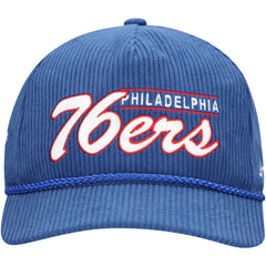 Philadelphia 76ers '47 Double Header Sidepatch Cord Hitch Adjustable Hat - Royal | 47 brand for sale