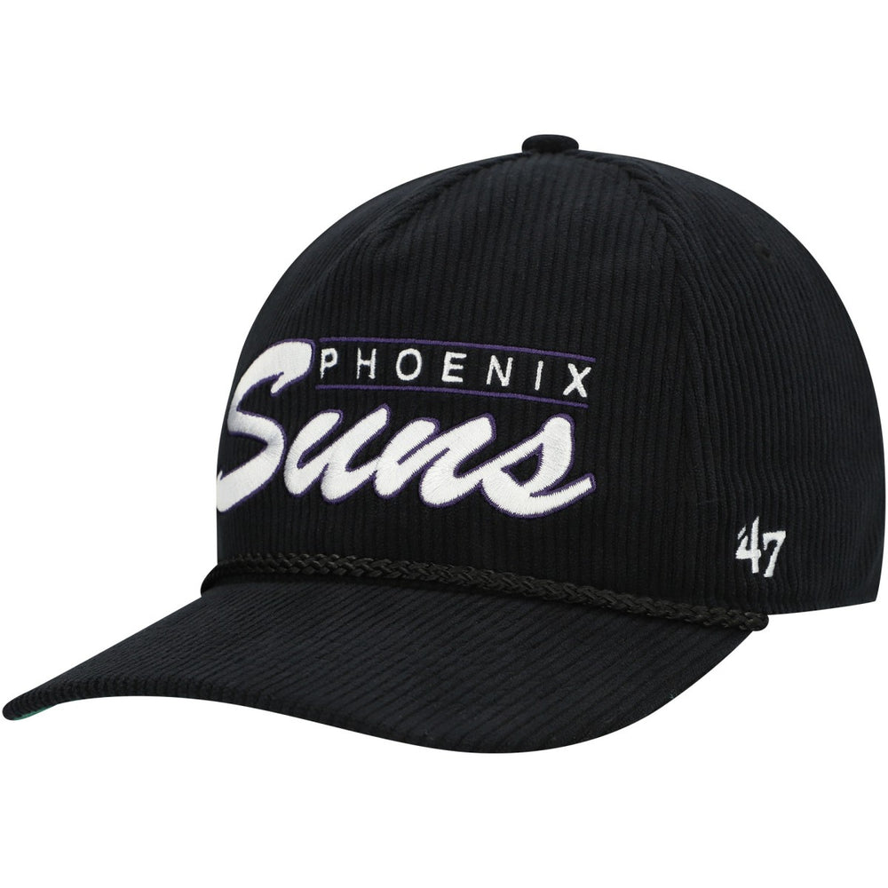 Phoenix Suns '47 Double Header Sidepatch Cord Hitch Adjustable Hat - Black | 47 brand outlet
