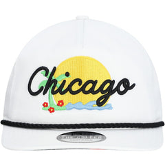 Chicago Bulls Island Oasis Golfer Snapback Hat - White | New Era for sale