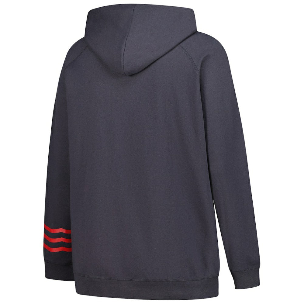 Washington Capitals Fanatics Women's Plus Size Lightweight Fleece Raglan Pullover Hoodie