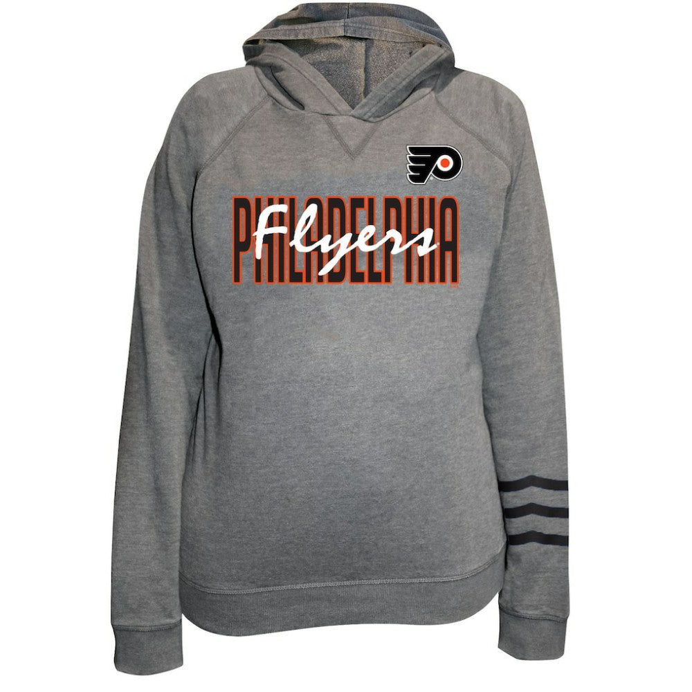 Philadelphia Flyers Fanatics Women's Plus Size Lightweight Fleece Raglan Pullover Hoodie