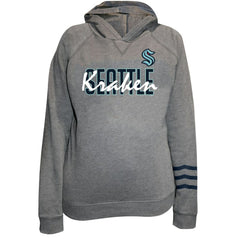 Seattle Kraken Fanatics Women's Plus Size Lightweight Fleece Raglan Pullover Hoodie