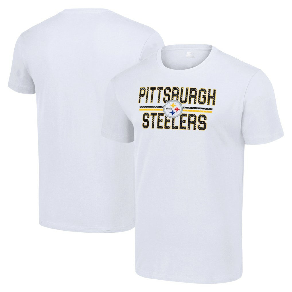 NFL Pittsburgh Steelers Starter Team Mesh Print Graphic T-Shirt