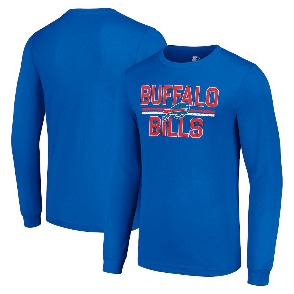 NFL Buffalo Bills Starter Team Mesh Print Graphic Long Sleeve T-Shirt