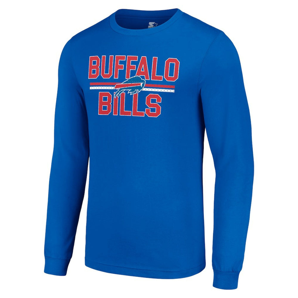 NFL Buffalo Bills Starter Team Mesh Print Graphic Long Sleeve T-Shirt