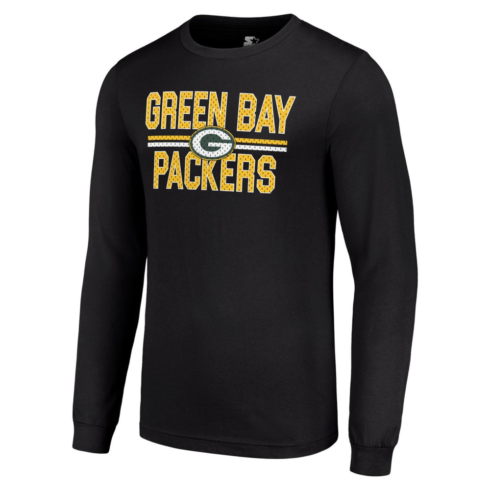 NFL Green Bay Packers Starter Team Mesh Print Graphic Long Sleeve T-Shirt