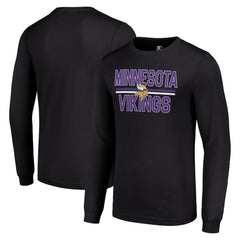 NFL Minnesota Vikings Starter Team Mesh Print Graphic Long Sleeve T-Shirt