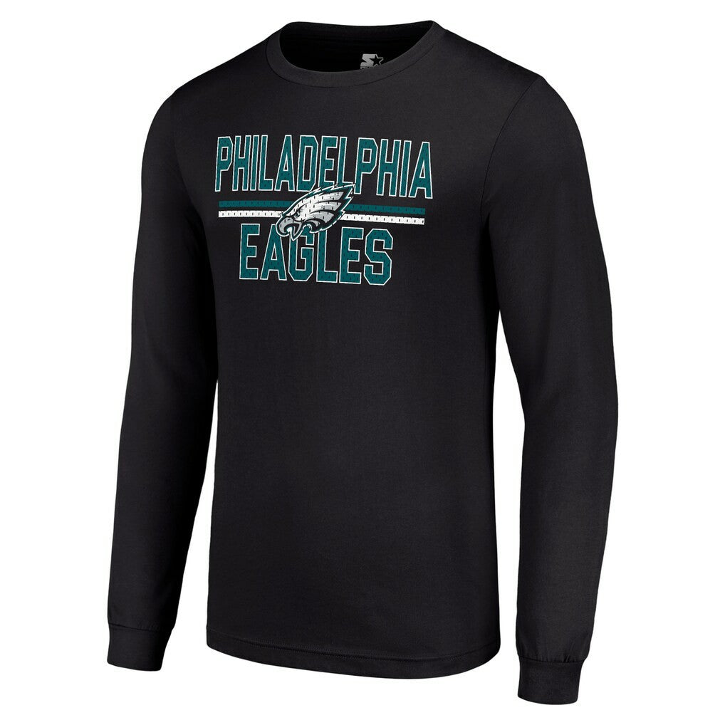 NFL Philadelphia Eagles Starter Team Mesh Print Graphic Long Sleeve T-Shirt