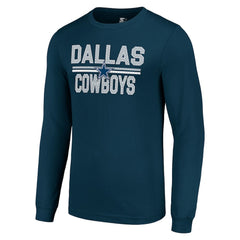 NFL Dallas Cowboys Starter Team Mesh Print Graphic Long Sleeve T-Shirt