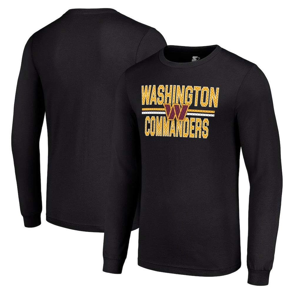 NFL Washington Commanders Starter Team Mesh Print Graphic Long Sleeve T-Shirt