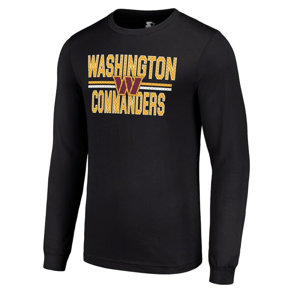 NFL Washington Commanders Starter Team Mesh Print Graphic Long Sleeve T-Shirt