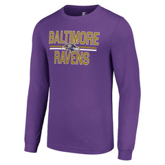 NFL Baltimore Ravens Starter Team Mesh Print Graphic Long Sleeve T-Shirt