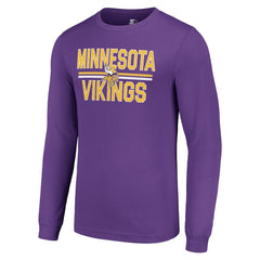 NFL Minnesota Vikings Starter Team Mesh Print Graphic Long Sleeve T-Shirt